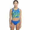 Nike - Girls' Script Logo Crossback Midkini Set (Photo Blue) -UK Swimsuit Sales 2024 nike girls script logo crossback midkini set photo blue 1