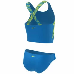 Nike - Girls' Script Logo Crossback Midkini Set (Photo Blue) -UK Swimsuit Sales 2024 nike girls script logo crossback midkini set photo blue 8