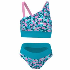 Nike - Girl's Shred Camo Asymmetrical Top & Bikini Set (Blue Lightning) 7 Nike - Girl's Shred Camo Asymmetrical Top & Bikini Set (Blue Lightning) -UK Swimsuit Sales 2024 nike girls shred camo asymmetrical top bikini set blue lightning 3