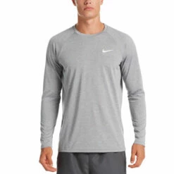 Nike - Heather Long Sleeve Hydroguard (Particle Grey)