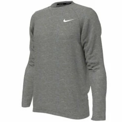 Nike - Heather Long Sleeve Hydroguard (Particle Grey) -UK Swimsuit Sales 2024 nike heather long sleeve hydroguard particle grey 3