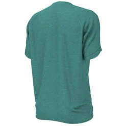 Nike - Heather Short Sleeve Hydroguard (Washed Teal) -UK Swimsuit Sales 2024 nike heather short sleeve hydroguard washed teal 4