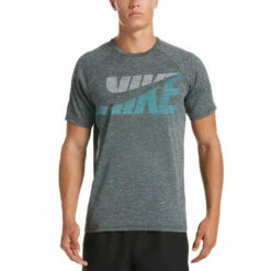 Nike - Heather Tilt Short Sleeve Hydroguard (Black)