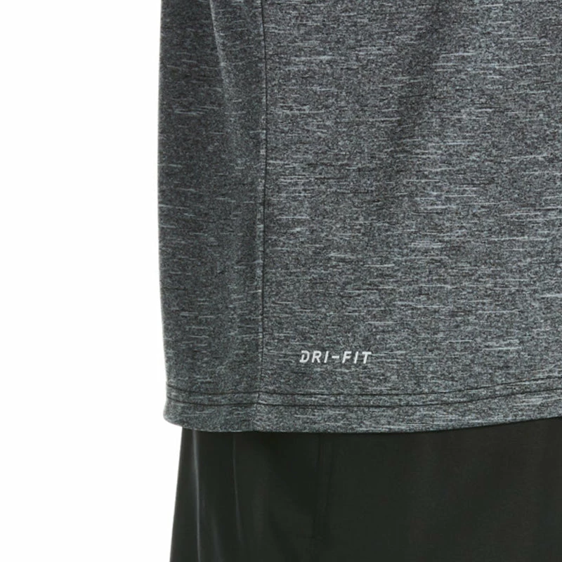 Nike - Heather Tilt Short Sleeve Hydroguard (Black) 6 Nike - Heather Tilt Short Sleeve Hydroguard (Black) - Image 4
