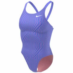 Nike - Hydrastrong Multi Print Fastback One Piece (Polarized Pink) -UK Swimsuit Sales 2024 nike hydrastrong multi print fastback one piece polarized pink 5