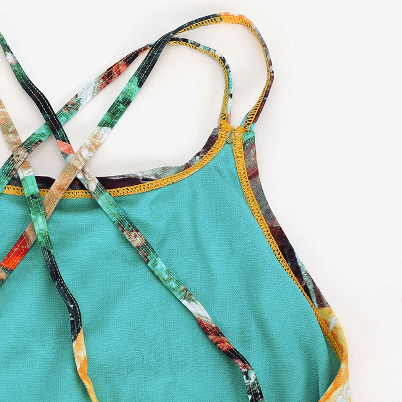 Nike - Hydrastrong Multiple Print Spiderback One Piece (University Gold) 7 Nike - Hydrastrong Multiple Print Spiderback One Piece (University Gold) - Image 5