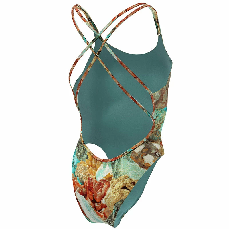 Nike - Hydrastrong Multiple Print Spiderback One Piece (University Gold) 9 Nike - Hydrastrong Multiple Print Spiderback One Piece (University Gold) - Image 7