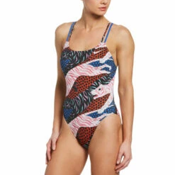 Nike - Hydrastrong Multiple Print Spiderback One Piece (White) -UK Swimsuit Sales 2024 nike hydrastrong multiple print spiderback one piece white 3
