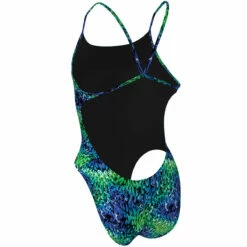 Nike - Hydrastrong Tide Cutout One Piece (Blue/Green) -UK Swimsuit Sales 2024 nike hydrastrong tide cutout one piece blue green 7