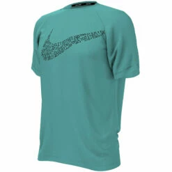 Nike - JDI Swoosh Short Sleeve Hydroguard (Washed Teal) -UK Swimsuit Sales 2024 nike jdi swoosh short sleeve hydroguard washed teal 3