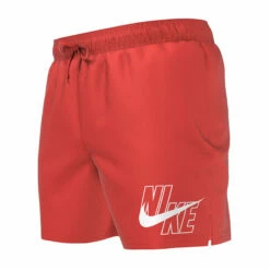 Nike - Logo Lap 5" Volley Short (Bright Crimson) -UK Swimsuit Sales 2024 nike logo lap 5 volley short bright crimson 4