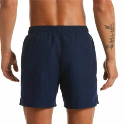 Nike - Logo Lap 5" Volley Short (Midnight Navy) -UK Swimsuit Sales 2024 nike logo lap 5 volley short midnight navy 3