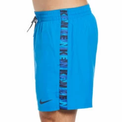 Nike - Logo Tape 5" Volley Short (Photo Blue) -UK Swimsuit Sales 2024 nike logo tape 5 volley short photo blue 3