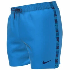 Nike - Logo Tape 5" Volley Short (Photo Blue) -UK Swimsuit Sales 2024 nike logo tape 5 volley short photo blue 5