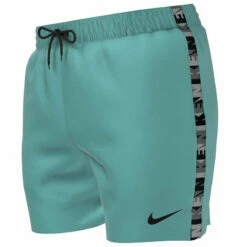 Nike - Logo Tape 5" Volley Short (Washed Teal) -UK Swimsuit Sales 2024 nike logo tape 5 volley short washed teal 4