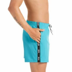 Nike - Logo Tape Racer 5" Volley Short (Oracle Aqua) -UK Swimsuit Sales 2024 nike logo tape racer 5 volley short oracle aqua 4