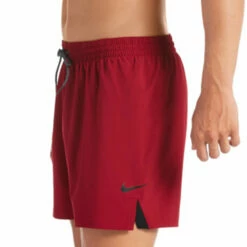 Nike - Men's Essential Vital 5" Volley Short (Noble Red) -UK Swimsuit Sales 2024 nike mens essential vital 5 volley short noble red 5