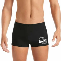 Nike - Men's Logo Square Leg (Black) -UK Swimsuit Sales 2024 nike mens logo square leg black 2
