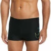 Nike - Men's Reflect Logo Square Leg (Black) -UK Swimsuit Sales 2024 nike mens reflect logo square leg black 1