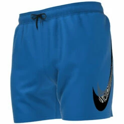 Nike - Men's Swim Liquify Swoosh 5" Volley Short (Game Royal) -UK Swimsuit Sales 2024 nike mens swim liquify swoosh 5 volley short game royal 3