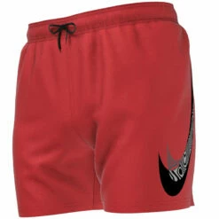 Nike - Men's Swim Liquify Swoosh 5" Volley Short (University Red) -UK Swimsuit Sales 2024 nike mens swim liquify swoosh 5 volley short university red 3