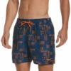 Nike - Men's Swim Logo Mash-up 5" Volley Short (Midnight Navy) -UK Swimsuit Sales 2024 nike mens swim logo mash up 5 volley short midnight navy 1