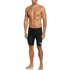 Nike - Multi Logo Jammer (Black) -UK Swimsuit Sales 2024 nike multi logo jammer black 3