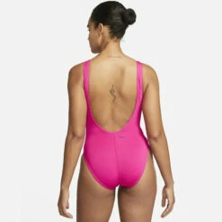 Nike - Multi Logo U-Back One Piece (Pink Prime) -UK Swimsuit Sales 2024 nike multi logo u back one piece pink prime 11