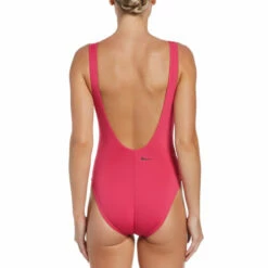 Nike - Multi Logo U-Back One Piece (Pink Prime) -UK Swimsuit Sales 2024 nike multi logo u back one piece pink prime 7