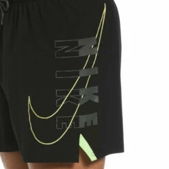Nike - Reflect Logo 5" Volley Short (Black) -UK Swimsuit Sales 2024 nike reflect logo 5 volley short black 4