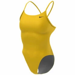 Nike - Solid Hydrastrong Cutout One Piece (Varsity Maize) -UK Swimsuit Sales 2024 nike solid hydrastrong cutout one piece varsity maize 6