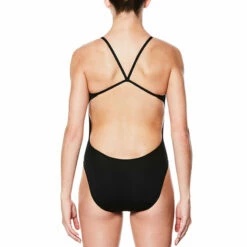 Nike - Fade Sting Cutout One Piece (Black) -UK Swimsuit Sales 2024 nike swim womens fade sting cut out one piece black 8