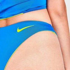 Nike - Women's Color Block Reversible Sling Bikini Bottom (Pacific Blue) -UK Swimsuit Sales 2024 nike womens color block reversible sling bikini bottom pacific blue 10