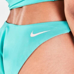 Nike - Women's Color Block Reversible Sling Bikini Bottom (Washed Teal) -UK Swimsuit Sales 2024 nike womens color block reversible sling bikini bottom washed teal 8