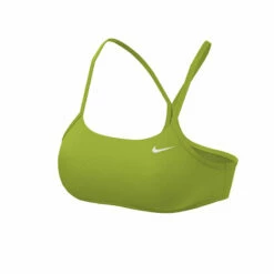 Nike - Women's Essential Racerback Bikini Top (Atomic Green) -UK Swimsuit Sales 2024 nike womens essential racerback bikini top atomic green 5