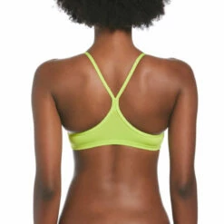 Nike - Women's Essential Racerback Bikini Top (Atomic Green) -UK Swimsuit Sales 2024 nike womens essential racerback bikini top atomic green 8