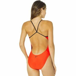 Nike - Women's Swim Logo Cutout One Piece (Bright Crimson) 8 Nike - Women's Swim Logo Cutout One Piece (Bright Crimson) -UK Swimsuit Sales 2024 nike womens swim logo cutout one piece bright crimson 2