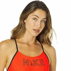 Nike - Women's Swim Logo Cutout One Piece (Bright Crimson) 9 Nike - Women's Swim Logo Cutout One Piece (Bright Crimson) -UK Swimsuit Sales 2024 nike womens swim logo cutout one piece bright crimson 3