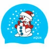 Aqua Snowman - Christmas Swim Hat -UK Swimsuit Sales 2024 snowman christmas swim hat