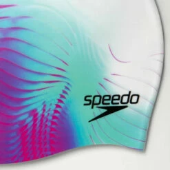 Speedo - Adult Digital Printed Cap - White/Pink -UK Swimsuit Sales 2024 speedo adult digital printed cap white pink 3