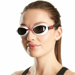 Speedo - Aquapure Goggle - Red/Smoke -UK Swimsuit Sales 2024 speedo aquapure goggle red smoke 10