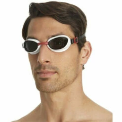 Speedo - Aquapure Goggle - Red/Smoke -UK Swimsuit Sales 2024 speedo aquapure goggle red smoke 9