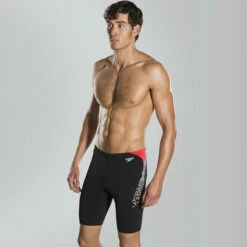 Speedo - Boom Splice Endurance Jammer - Black/White -UK Swimsuit Sales 2024 speedo boom splice endurance jammer black white 5