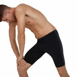 Speedo - Boomstar Splice Jammer - Black/Grey -UK Swimsuit Sales 2024 speedo boomstar splice jammer black grey 3