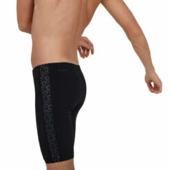 Speedo - Boomstar Splice Jammer - Black/Grey -UK Swimsuit Sales 2024 speedo boomstar splice jammer black grey 7