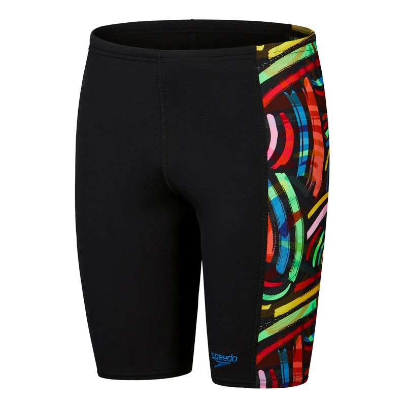 Speedo - Boys Digital Allover Panel Jammer - Black/Red 8 Speedo - Boys Digital Allover Panel Jammer - Black/Red - Image 6