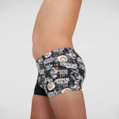 Speedo - Boy's Star Wars Aquashort - Black/White/Orange -UK Swimsuit Sales 2024 speedo boys star wars aquashort black white orange 5