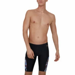 Speedo - ColourSplash V-Cut Jammer - Black/Red/White -UK Swimsuit Sales 2024 speedo coloursplash v cut jammer 6