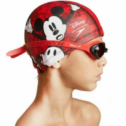 Speedo - Disney "Mickey Mouse" Illusion Junior Goggle - Red/Smoke -UK Swimsuit Sales 2024 speedo disney mickey mouse illusion junior goggle red smoke 8