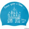 Speedo - Disney Princess Castle Junior Slogan Silicone Cap - Blue/White -UK Swimsuit Sales 2024 speedo disney princess castle junior slogan silicone cap blue white 1
